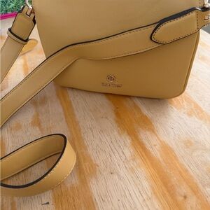 Nine West Yellow-Tan Crossbody Bag